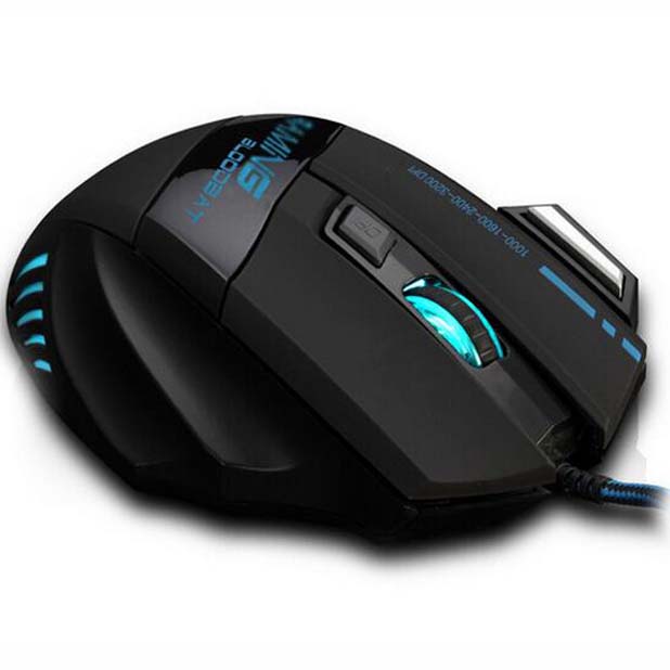 Multi-key fire 8 key seven-color breathing light wired optical game mouse 